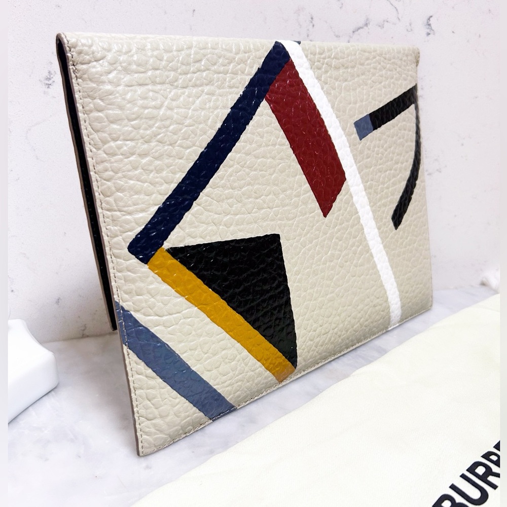 Authentic Burberry Prorsum ONE OF A KiND 1/1 ULTRA RARE Hand Painted Clutch Bag - Picture 3 of 13